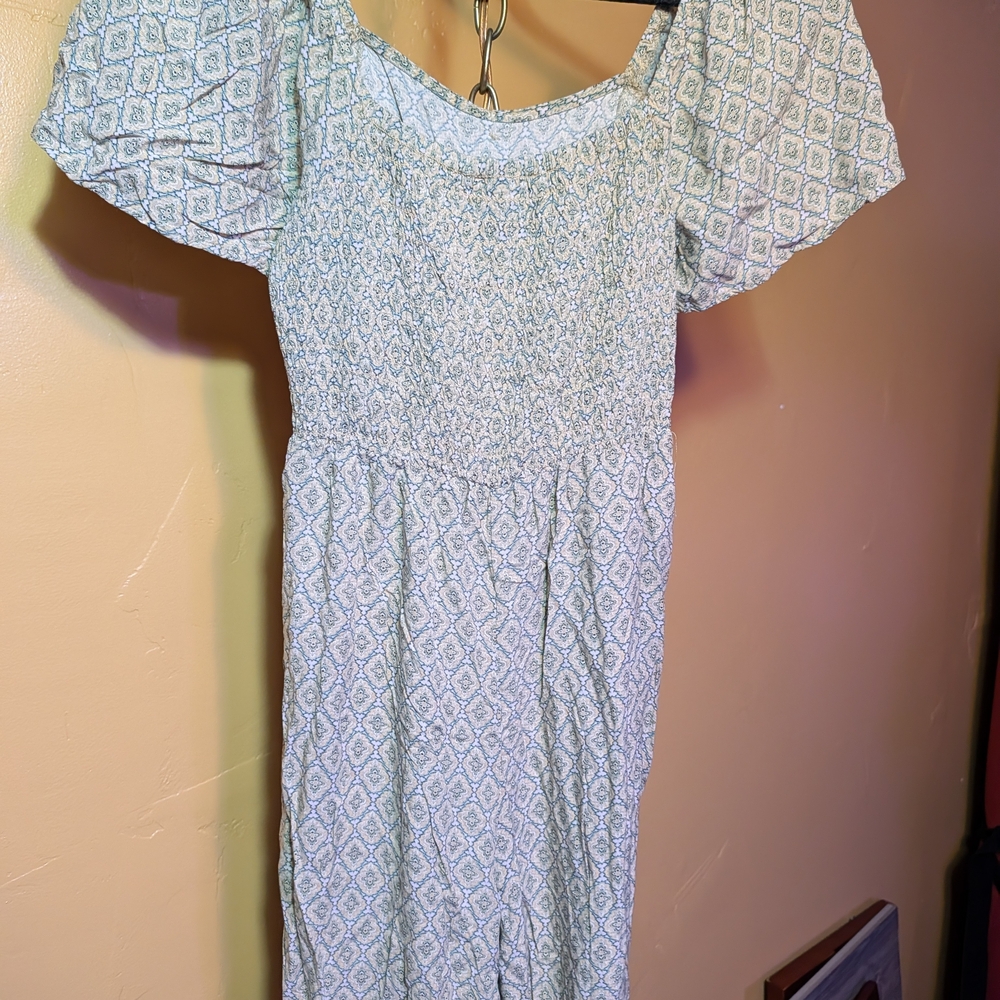 Green Patterned Jumpsuit - image 3